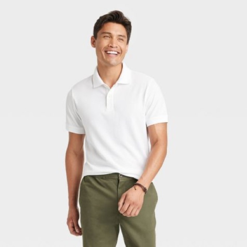3/$12 Goodfellow & Co Men’s White Polo